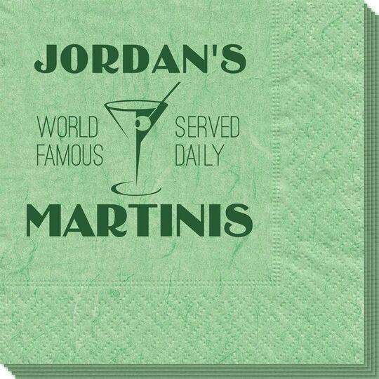 World Famous Martinis Bali Napkins